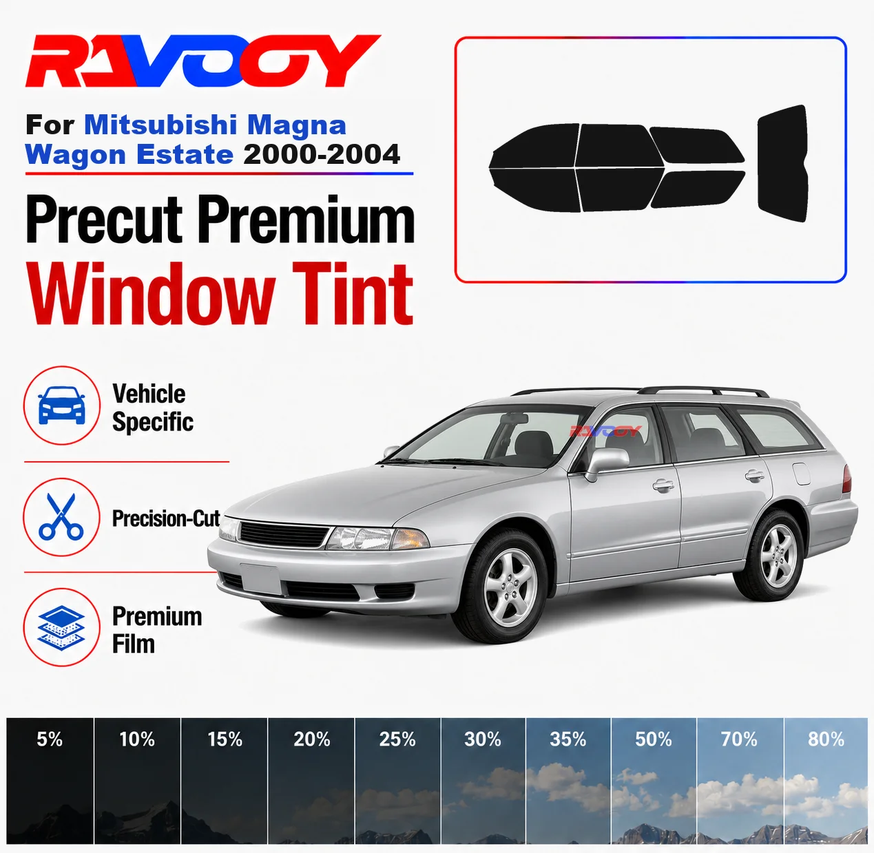 Premium Precut Window Tint Kit Front Rear Windows Rear Windshield For Mitsubishi Magna Wagon Estate 2000-2004 Nano Ceramic Film
Premium Precut Window Tint Kit Front Rear Windows Rear Windshield For Mitsubishi Magna Wagon Estate 2000-2004 Nano Ceramic Film