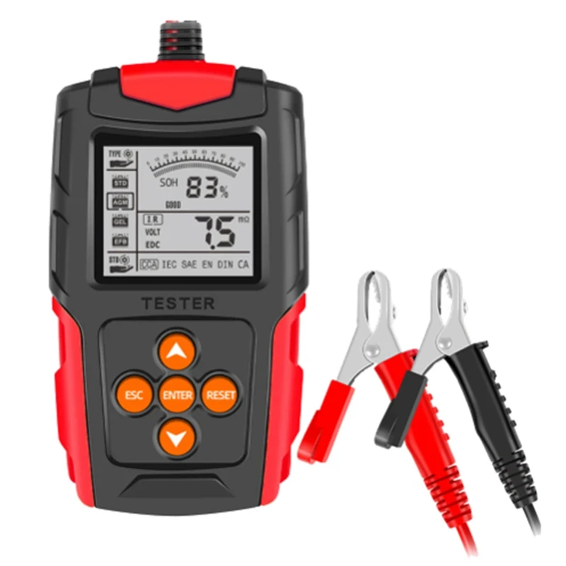 12/24V Automotive Battery Tester LCD Display Battery Analyzer Digital For Lead-Acid Battery Auto Motorcycle Diagnostic Durable
12/24V Automotive Battery Tester LCD Display Battery Analyzer Digital For Lead-Acid Battery Auto Motorcycle Diagnostic Durable