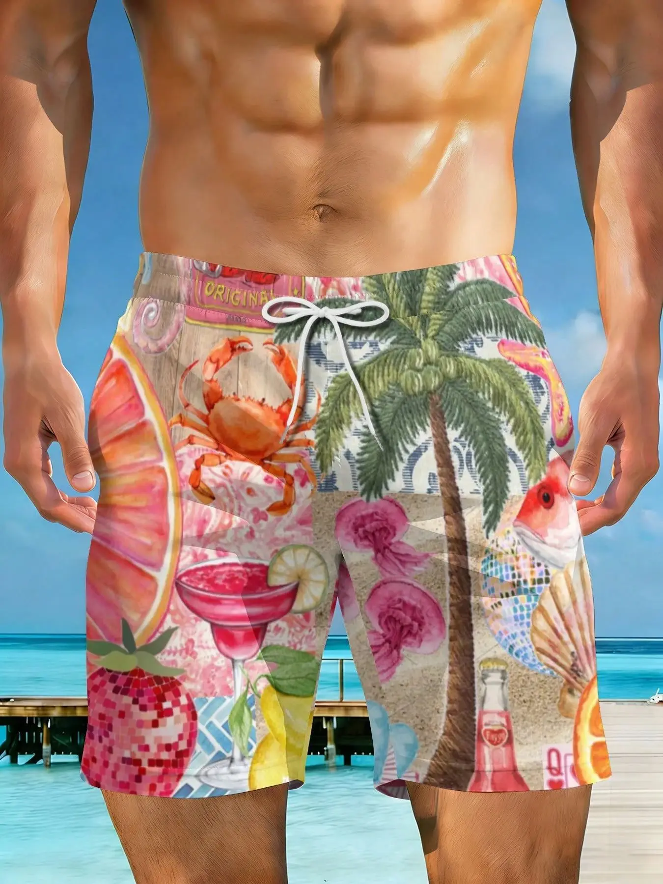 2026 Summer New Styles Tropical Fruit Sea Life Palm Tree Sunset Plus Size Men's Tropical Casual Beach Shorts Fashion
2026 Summer New Styles Tropical Fruit Sea Life Palm Tree Sunset Plus Size Men's Tropical Casual Beach Shorts Fashion