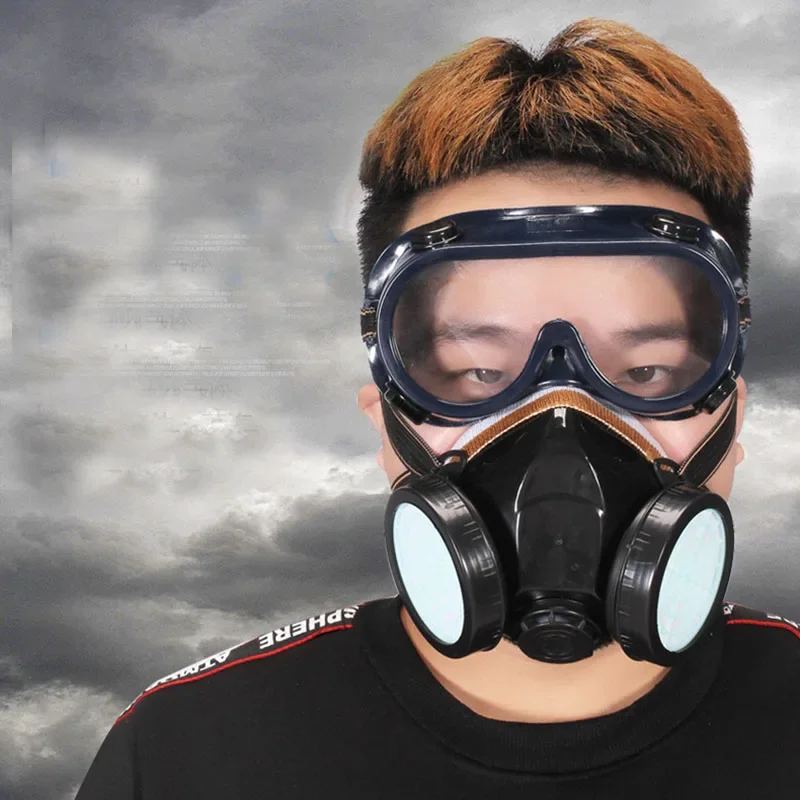 BXA Dust Gas Mask Half Mask Safety Organic Chemical Dust Filter with PC Goggles PM2.5 Breathing Breathing Mask
BXA Dust Gas Mask Half Mask Safety Organic Chemical Dust Filter with PC Goggles PM2.5 Breathing Breathing Mask