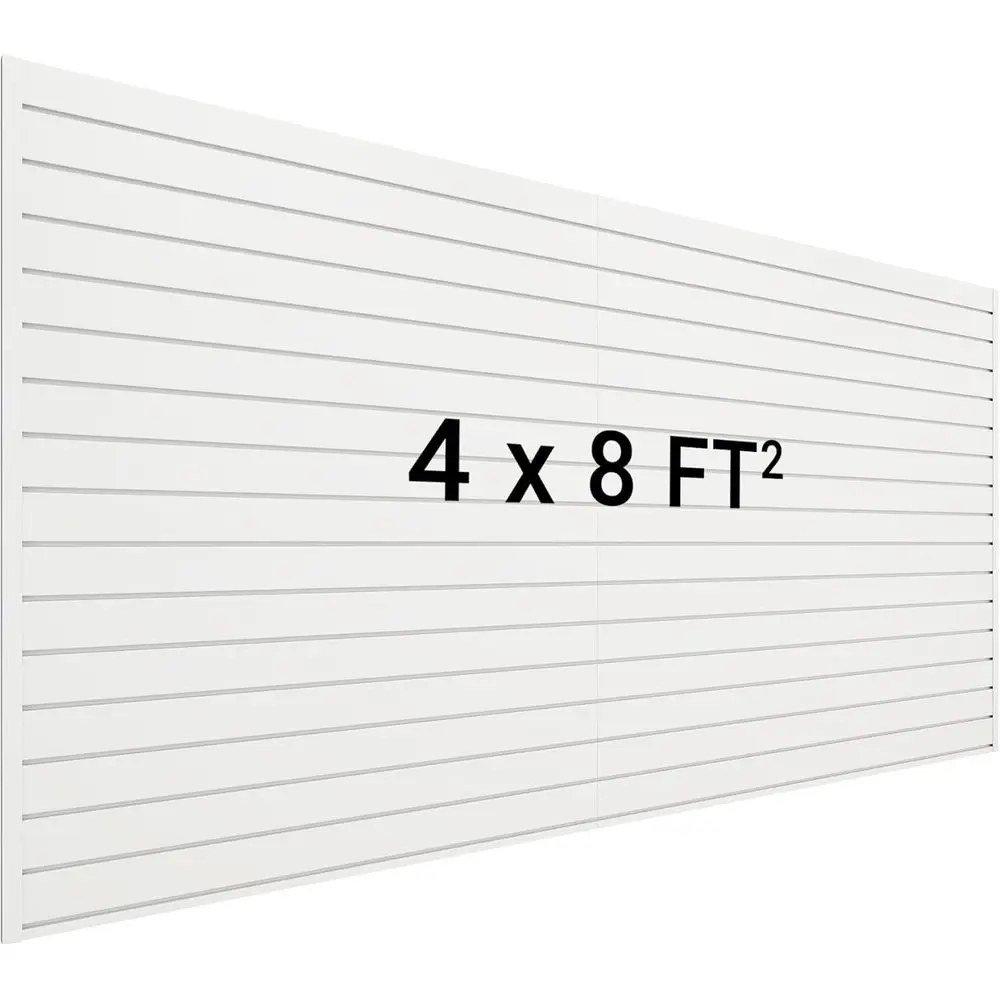 Панель для стеллажей Slatwall 8x4 фута, модульная панельная система для стен, настенные ПВХ-панели Walanel, подходит для хранения и организации в гараже, размер S
Панель для стеллажей Slatwall 8x4 фута, модульная панельная система для стен, настенные ПВХ-панели Walanel, подходит для хранения и организации в гараже, размер S