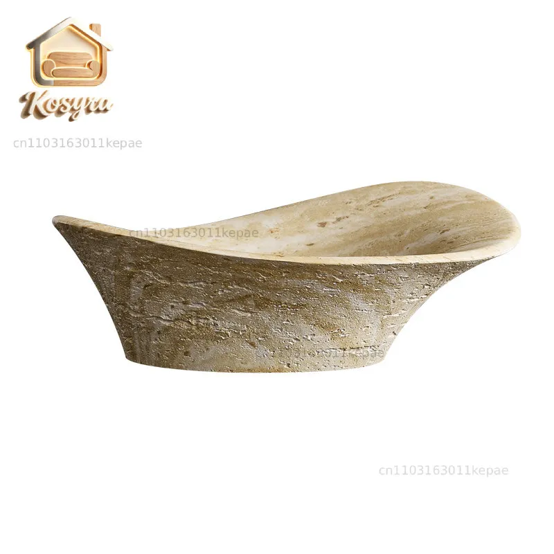 Medieval style wabi-sabi wind travertine marble platform basin designer high-end art basin hotel clubhouse washbasin
Medieval style wabi-sabi wind travertine marble platform basin designer high-end art basin hotel clubhouse washbasin