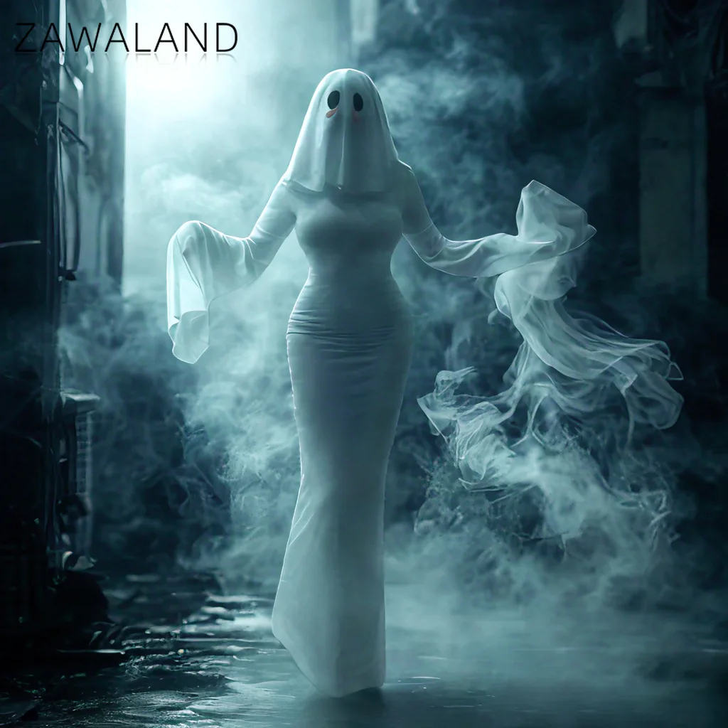 Ghost Girl Cosplay Dress Women White Sexy Backless Costume Halloween Stage Performance Dress Party Tight Fishtail Skirt and Mask
Ghost Girl Cosplay Dress Women White Sexy Backless Costume Halloween Stage Performance Dress Party Tight Fishtail Skirt and Mask