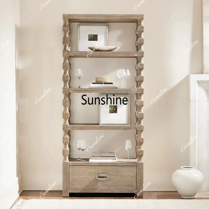 American retro solid wood carving flower bookcase living room wall locker
American retro solid wood carving flower bookcase living room wall locker