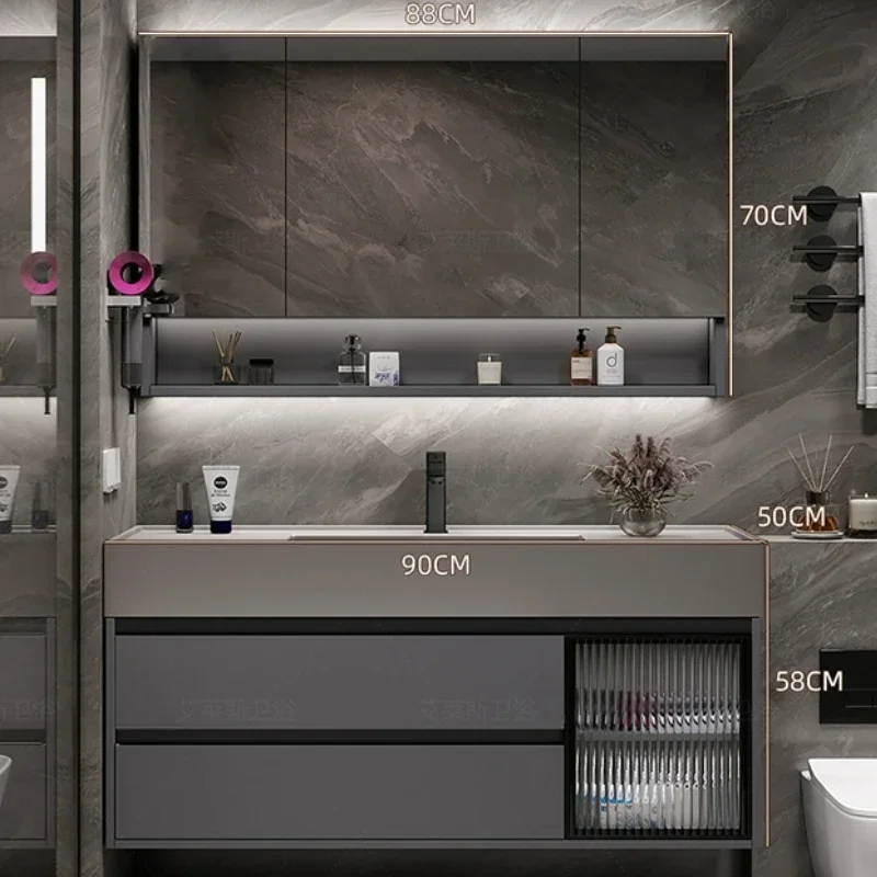 Floor Shelf Bathroom Cabinet Storage Washbasin Multifunction Mirrors Bathroom Cabinets Small Closet Mobile Bagno Home Furniture
Floor Shelf Bathroom Cabinet Storage Washbasin Multifunction Mirrors Bathroom Cabinets Small Closet Mobile Bagno Home Furniture
