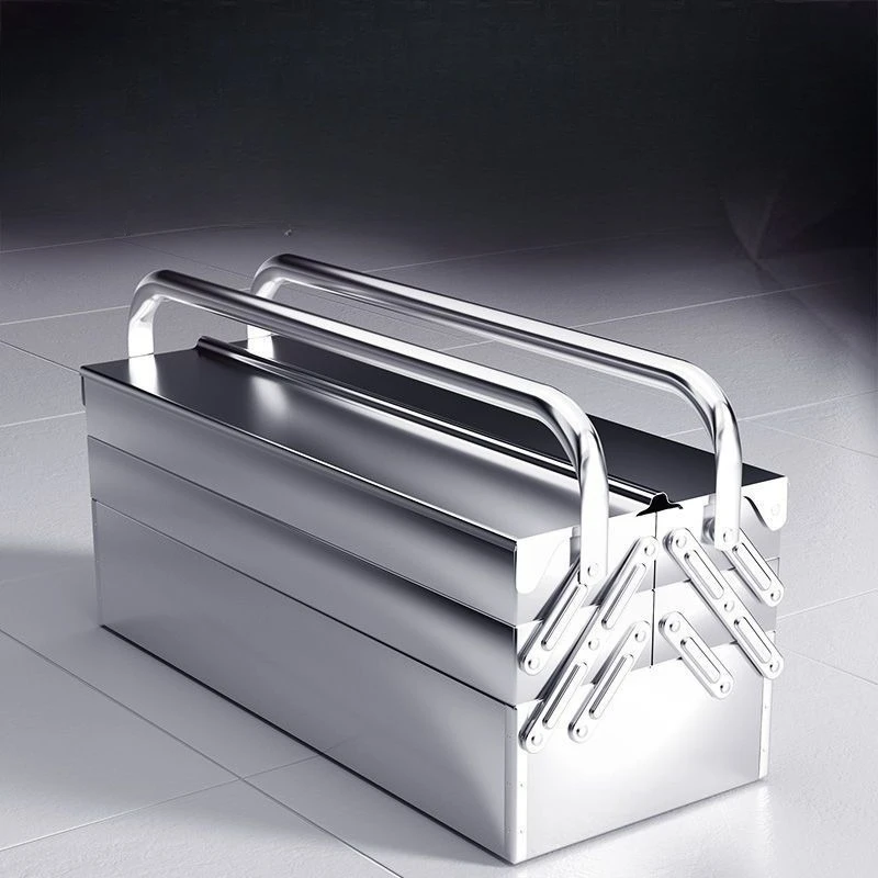 Stainless Steel Toolbox Multi-functional Industrial-grade Household Portable Electrician Hardware Storage Box Folding Type
Stainless Steel Toolbox Multi-functional Industrial-grade Household Portable Electrician Hardware Storage Box Folding Type