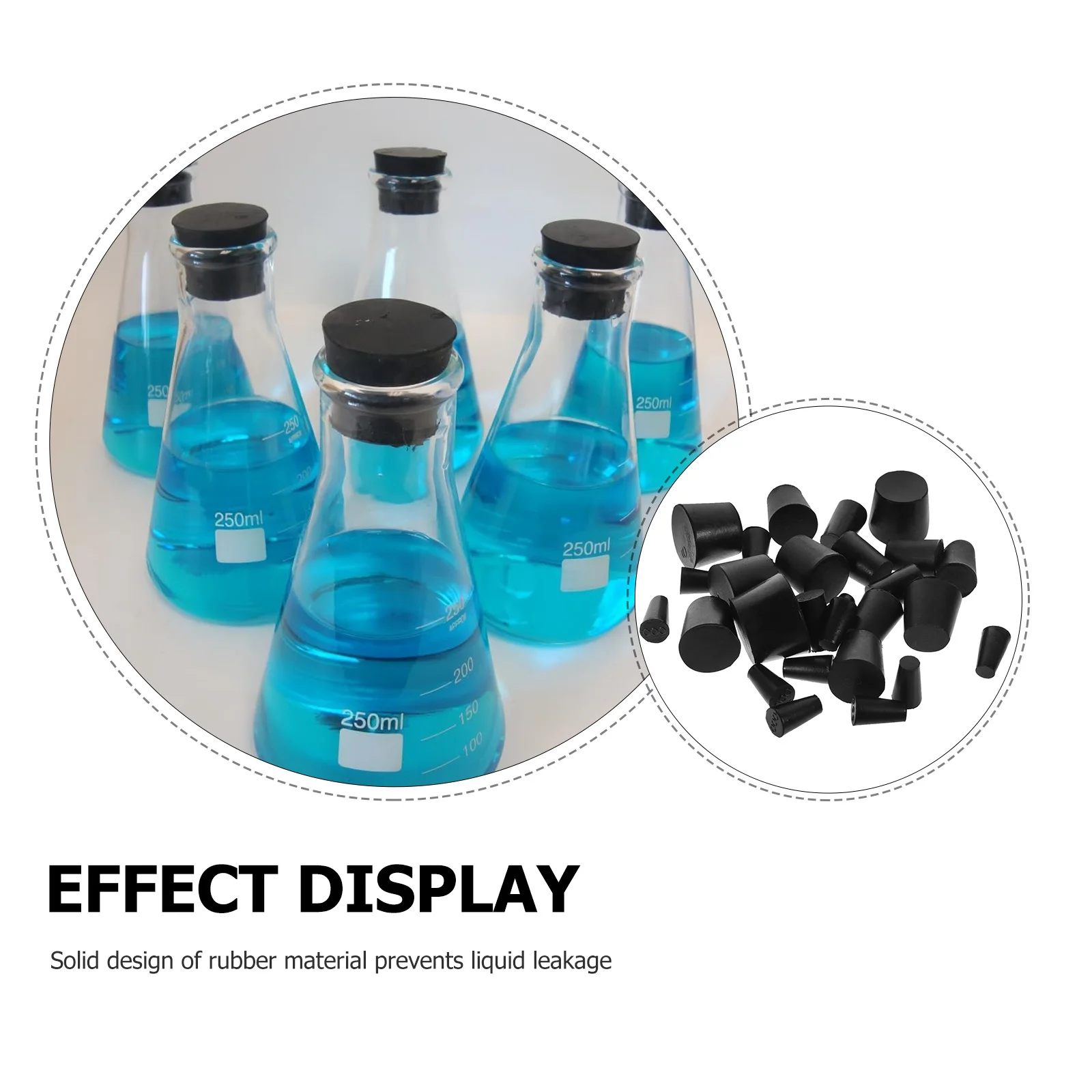 27Pcs Lab Rubber Stoppers Assorted Sizes Solid Rubber Plugs Tapered Stopper Plugs Leak Proof for Laboratory Equipment
27Pcs Lab Rubber Stoppers Assorted Sizes Solid Rubber Plugs Tapered Stopper Plugs Leak Proof for Laboratory Equipment