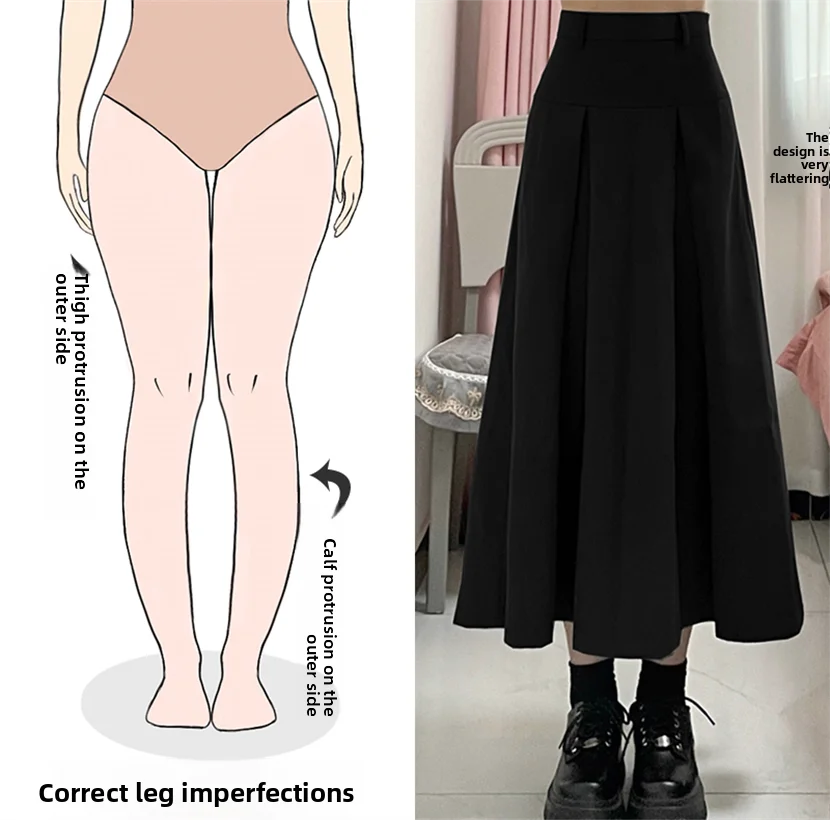 Black High Waist A-Line Midi Skirt Women's plus Size Slimming Hip Covering Pleated Half-length Umbrella Skirt Spring 2023
Black High Waist A-Line Midi Skirt Women's plus Size Slimming Hip Covering Pleated Half-length Umbrella Skirt Spring 2023