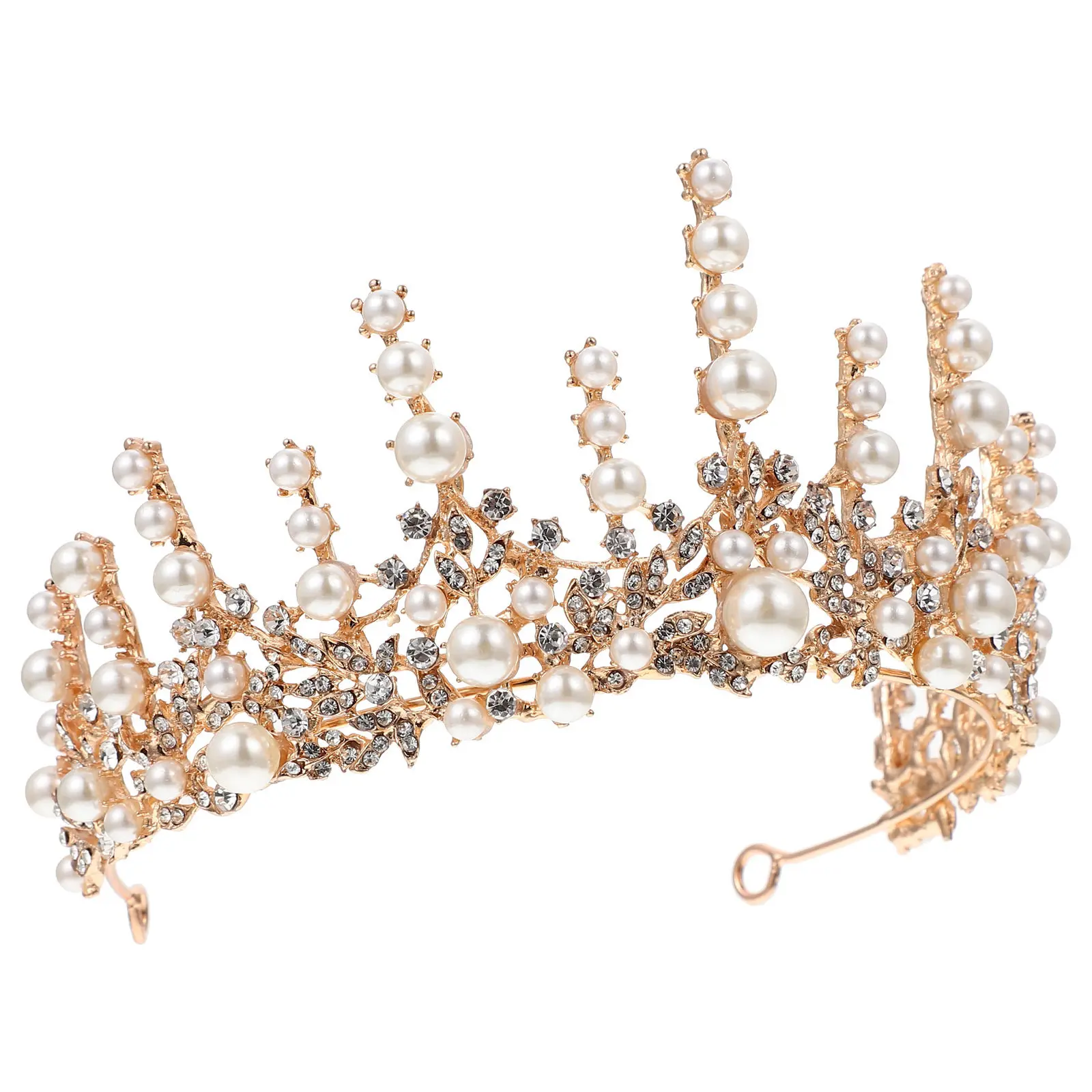 Handmade Pearl Crown Wedding Tiara for Brides Bridesmaids Women Elegant Vintage Chic Crown Headdress with Strong Wear Break
Handmade Pearl Crown Wedding Tiara for Brides Bridesmaids Women Elegant Vintage Chic Crown Headdress with Strong Wear Break