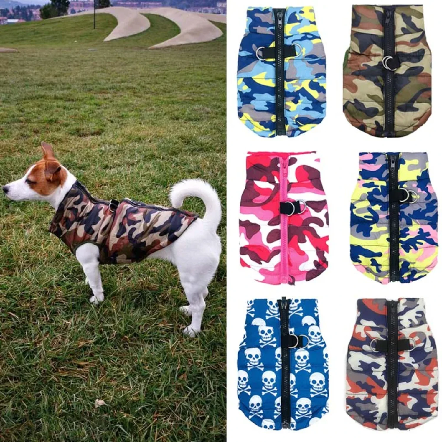 Warm Waterproof Camo Pattern Small Dog Winter Coat Jacket for Chihuahua Yorkie Clothing XS-L, Petshop Ropa para Perro
Warm Waterproof Camo Pattern Small Dog Winter Coat Jacket for Chihuahua Yorkie Clothing XS-L, Petshop Ropa para Perro