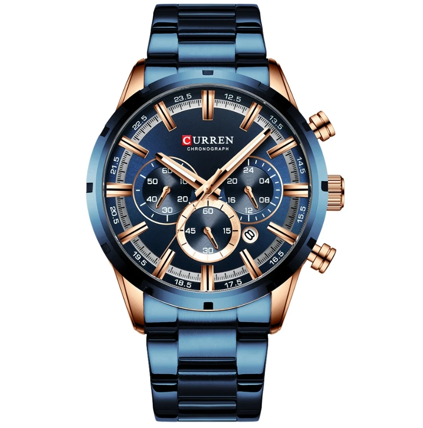 Men's quartz watch 2024 new waterproof quartz six pin calendar steel strip business men's watch
Men's quartz watch 2024 new waterproof quartz six pin calendar steel strip business men's watch