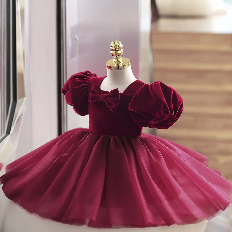 Children's Birthday Party Dress Girl's Fashionable Wine Red Little Girl Princess Dress Fluffy Gauze Clothing y1136
Children's Birthday Party Dress Girl's Fashionable Wine Red Little Girl Princess Dress Fluffy Gauze Clothing y1136