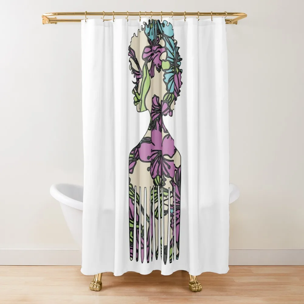 Floral Afro Pick Shower Curtain Accessories For Shower And Services Bathroom For Shower Curtain
Floral Afro Pick Shower Curtain Accessories For Shower And Services Bathroom For Shower Curtain