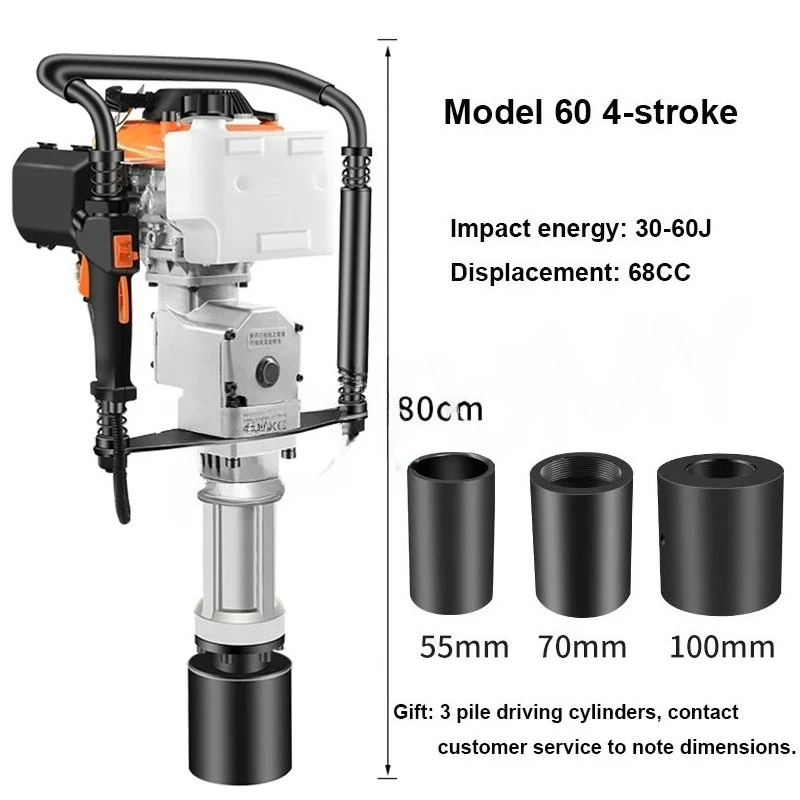4-stroke 2-stroke Engine Piling Machine Pile Driver Post Hammer Farm Construction Orchard Triangular Steel Pegging-out
4-stroke 2-stroke Engine Piling Machine Pile Driver Post Hammer Farm Construction Orchard Triangular Steel Pegging-out