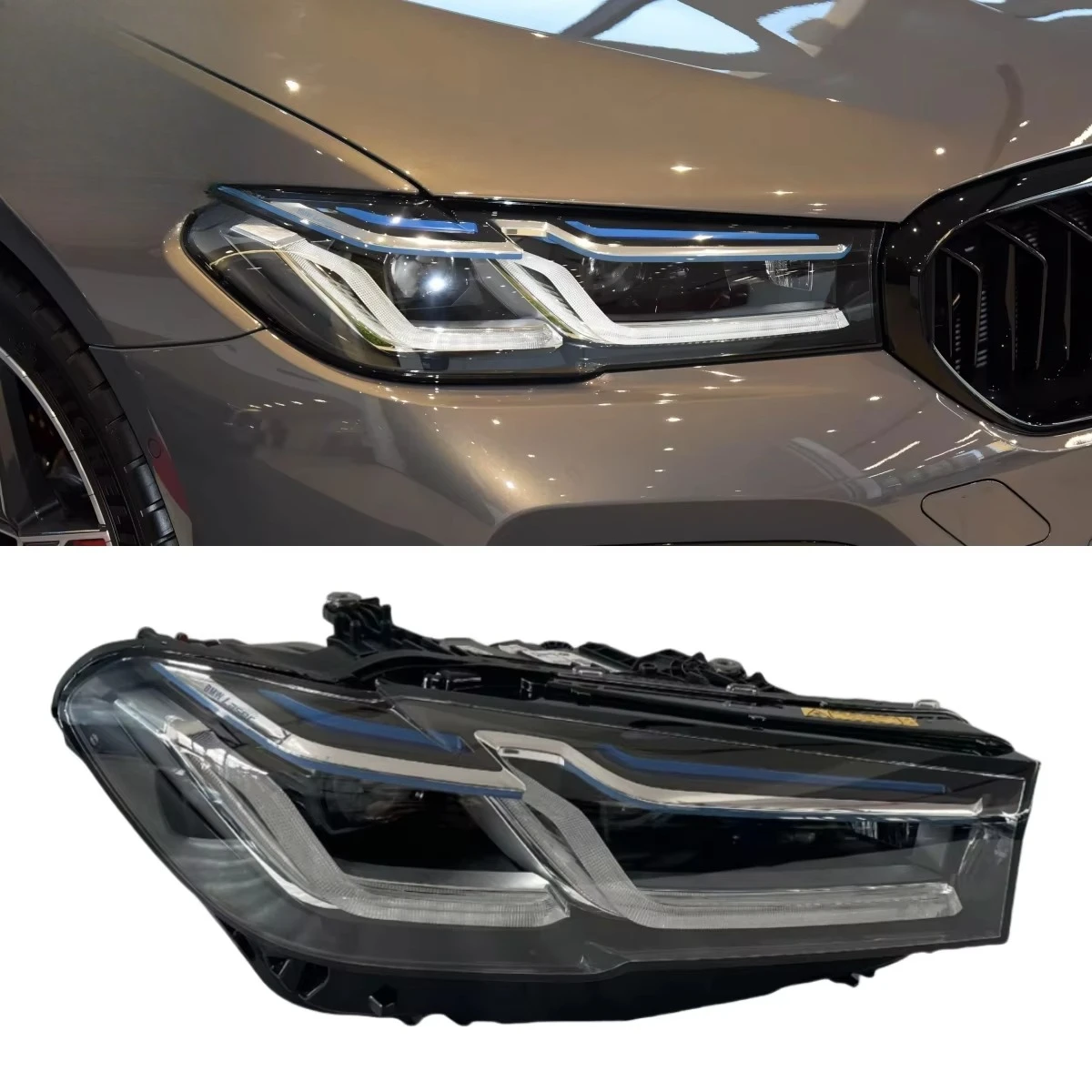 For G30 Lci Headlight 2021-2024 5 Series G30 G38 540i F90 M5 Original Headlamp LED Daytime Running Lights
For G30 Lci Headlight 2021-2024 5 Series G30 G38 540i F90 M5 Original Headlamp LED Daytime Running Lights