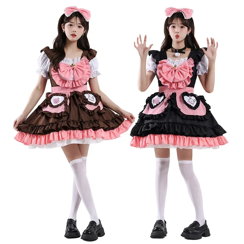 New Japanese Lolita Sweet Rabbit Apron Maidservant Maid Restaurant Dress Uniform Outfits Anime Cosplay Costume Women's Clothing
New Japanese Lolita Sweet Rabbit Apron Maidservant Maid Restaurant Dress Uniform Outfits Anime Cosplay Costume Women's Clothing