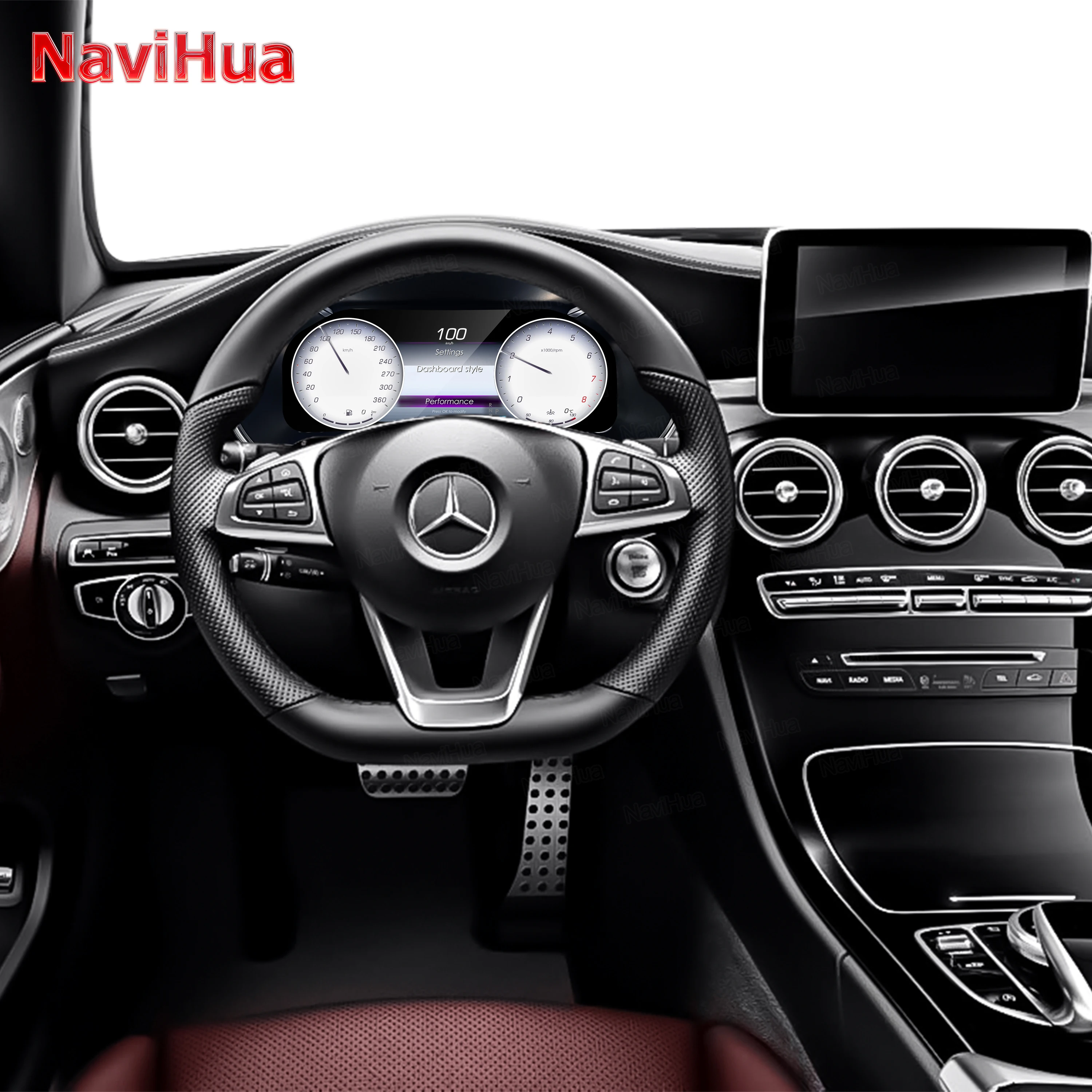 Цифровая приборная панель NaviHua New Upgrade для Mercedes Benz C GLC Class W205 X253, LCD-дисплей, автоматический спидометр, виртуальный кокпит
Цифровая приборная панель NaviHua New Upgrade для Mercedes Benz C GLC Class W205 X253, LCD-дисплей, автоматический спидометр, виртуальный кокпит