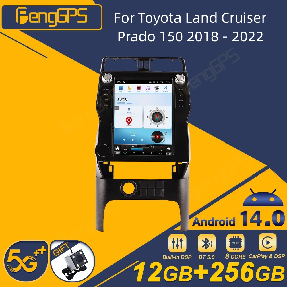 Для Toyota Land Cruiser Prado 150 2018-2022 Android автомобильный радиоприемник беспроводной стереоприемник Carplay авторадио мультимедийный плеер GPS
Для Toyota Land Cruiser Prado 150 2018-2022 Android автомобильный радиоприемник беспроводной стереоприемник Carplay авторадио мультимедийный плеер GPS