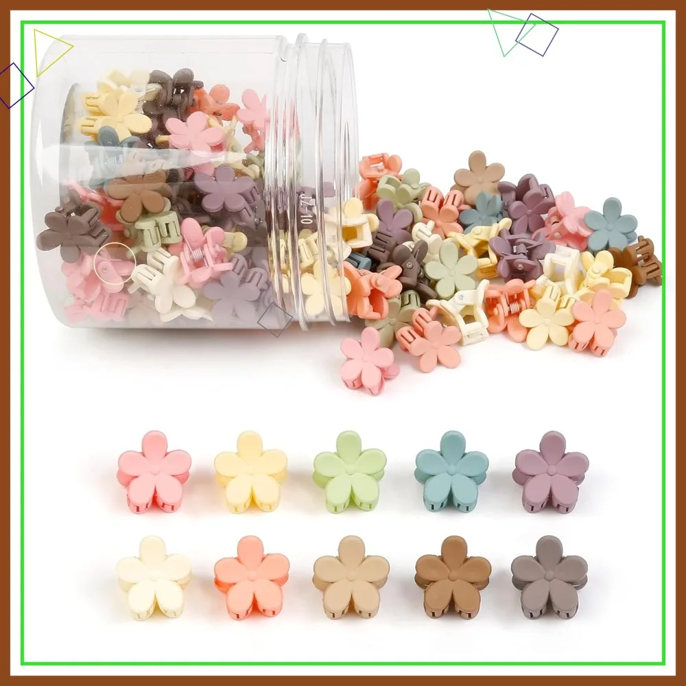 100 Colorful Mini Hair Clips for Women, Small Claw Clips Cute Jaw Clips Hair Barrettes
100 Colorful Mini Hair Clips for Women, Small Claw Clips Cute Jaw Clips Hair Barrettes