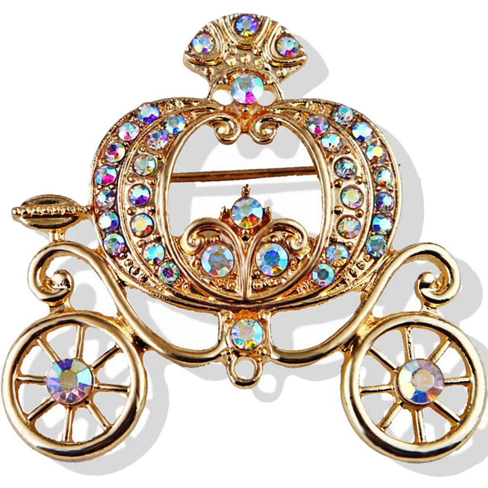 Pumpkin Carriage Brooch Pin For Women Bling Rhinestone Vintage Fashion Jewelry Accessory Lapel Badge Costume Pin
Pumpkin Carriage Brooch Pin For Women Bling Rhinestone Vintage Fashion Jewelry Accessory Lapel Badge Costume Pin