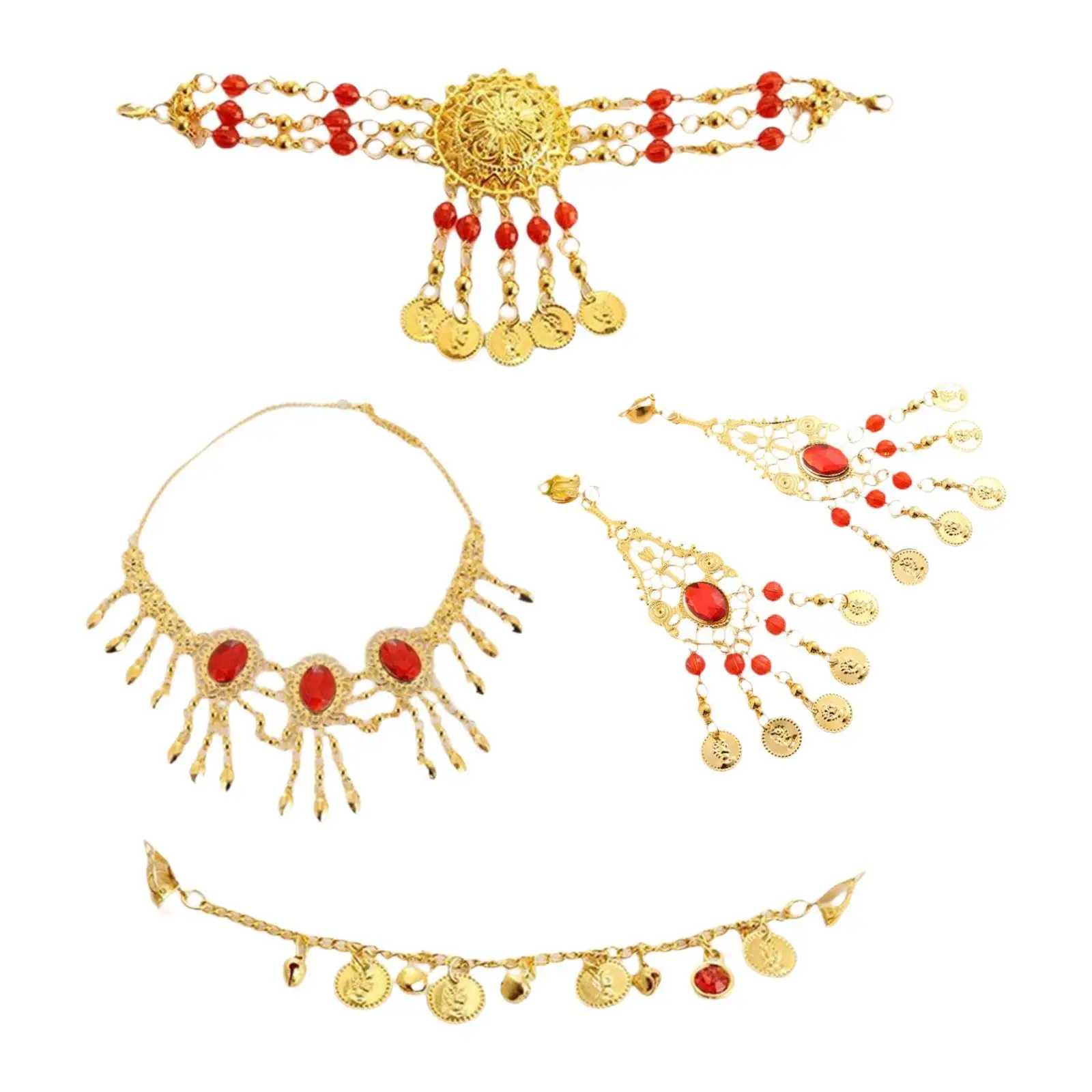 Индийский танцевальный комплект украшений: цепь на голову, антикварный декоративный реквизит для танцев, нарядное ожерелье и серьги для карнавальных выступлений
Индийский танцевальный комплект украшений: цепь на голову, антикварный декоративный реквизит для танцев, нарядное ожерелье и серьги для карнавальных выступлений