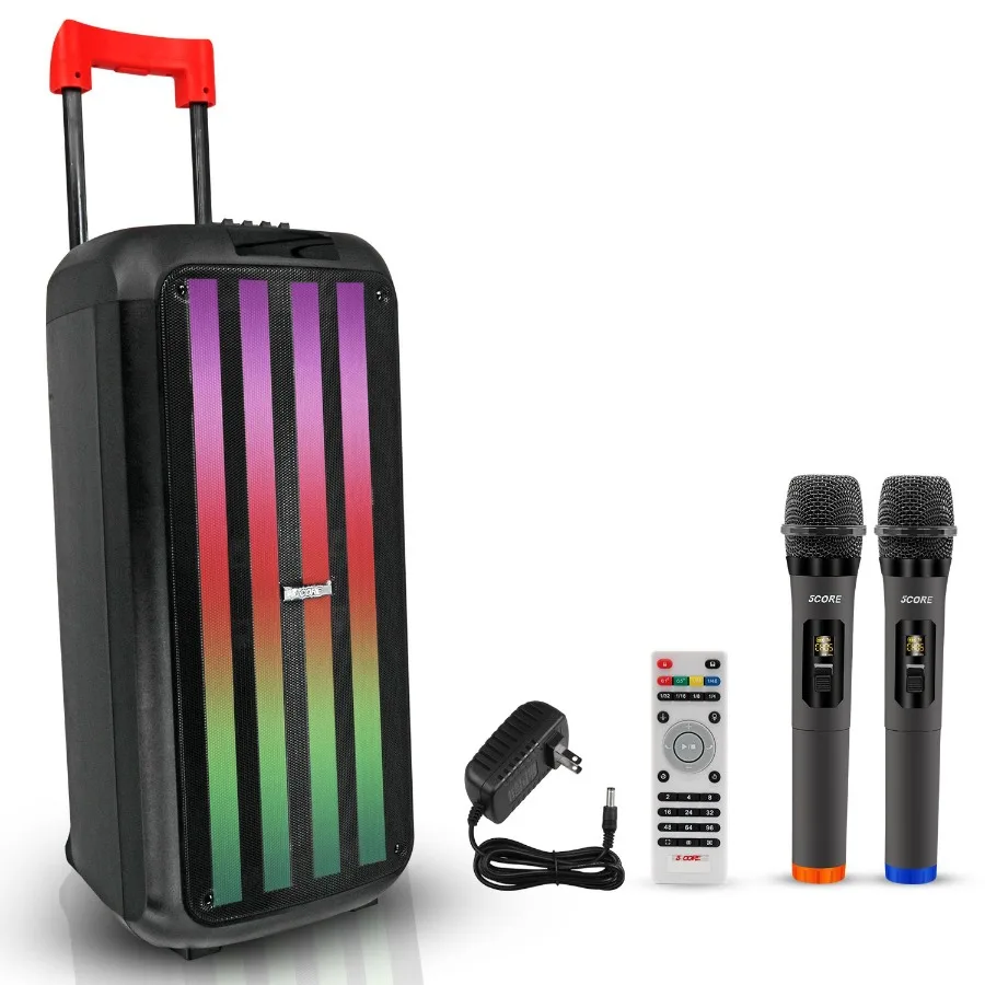 5 Core 8 Inch Bluetooth DJ Speaker 3 Way Boom Box Party Speakers Karaoke Machine Portable PA Bocina for Singing with 2 Wireless
5 Core 8 Inch Bluetooth DJ Speaker 3 Way Boom Box Party Speakers Karaoke Machine Portable PA Bocina for Singing with 2 Wireless