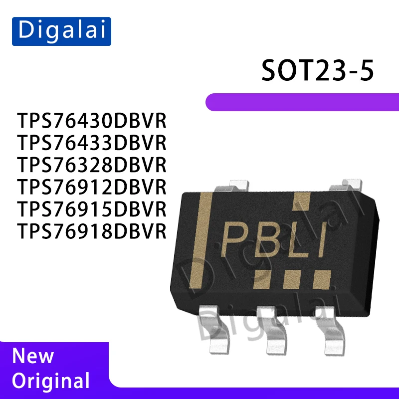 TPS76430DBVR TPS76433DBVR TPS76328DBVR TPS76912DBVR TPS76915DBVR TPS76918DBVR sot23-5 Linear Regulator (LDO)
TPS76430DBVR TPS76433DBVR TPS76328DBVR TPS76912DBVR TPS76915DBVR TPS76918DBVR sot23-5 Linear Regulator (LDO)