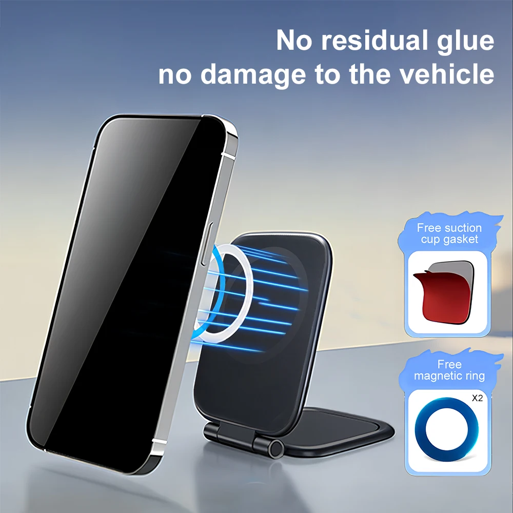 2026 New Dual Car Magnetic For Magsafe Phone Holder Foldable Anti-shake Navigation Vehicle Mounted Mobile Stand Ultra thin
2026 New Dual Car Magnetic For Magsafe Phone Holder Foldable Anti-shake Navigation Vehicle Mounted Mobile Stand Ultra thin