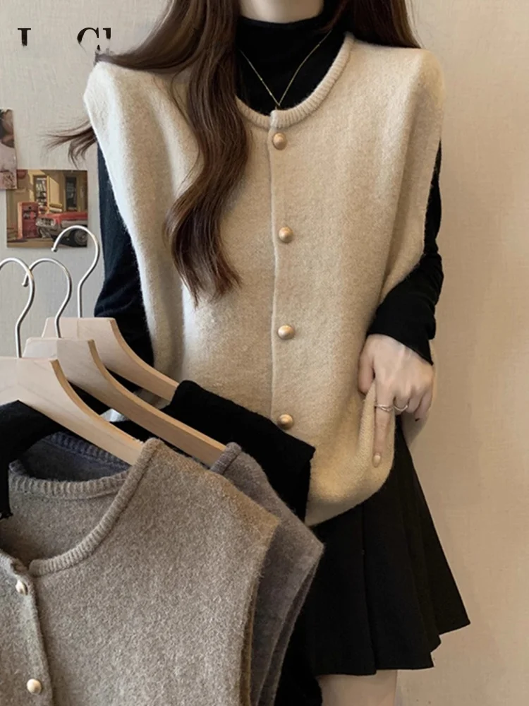 Женский вязаный жилет La Chapelle Lazy Sle, свободный крой, утягивающий эффект, корейский стиль, весенняя новинка
Женский вязаный жилет La Chapelle Lazy Sle, свободный крой, утягивающий эффект, корейский стиль, весенняя новинка