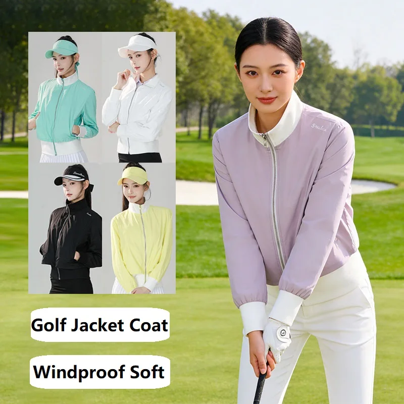 Women Autumn Winter Golf Clothing Outdoor Windproof Warm Coat Ladies Korean Slim Golf Jackets Long-sleeved Windbreaker 5 Colors
Women Autumn Winter Golf Clothing Outdoor Windproof Warm Coat Ladies Korean Slim Golf Jackets Long-sleeved Windbreaker 5 Colors