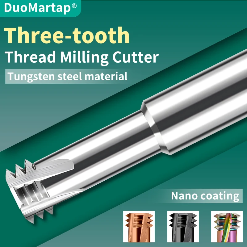 DUOMartap CNC Machine Solid Carbide Three Thread Milling Cutter UNC 0-80--1I4 5I16 7I16 1I2 UNF1-64--1I4 5I16 3I8 7I16
DUOMartap CNC Machine Solid Carbide Three Thread Milling Cutter UNC 0-80--1I4 5I16 7I16 1I2 UNF1-64--1I4 5I16 3I8 7I16