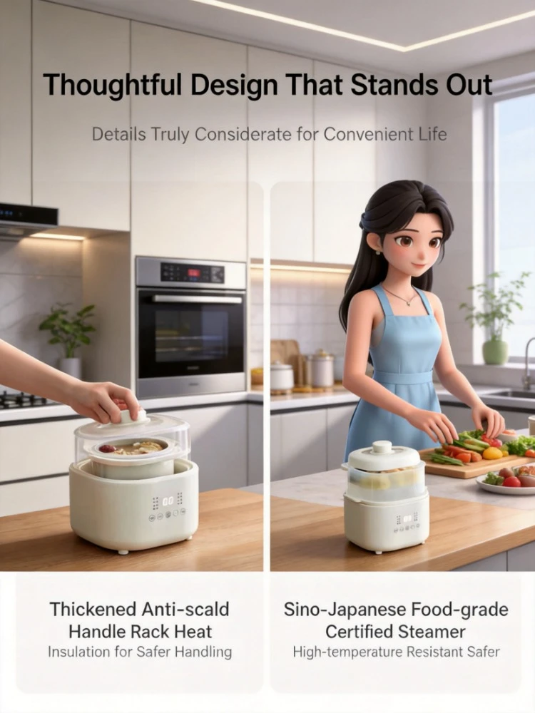 220V Small Electric Cooker, Baby Food Supplement Pot, Bird's Nest Porridge Stew Pot, Home Slow Cooker
220V Small Electric Cooker, Baby Food Supplement Pot, Bird's Nest Porridge Stew Pot, Home Slow Cooker