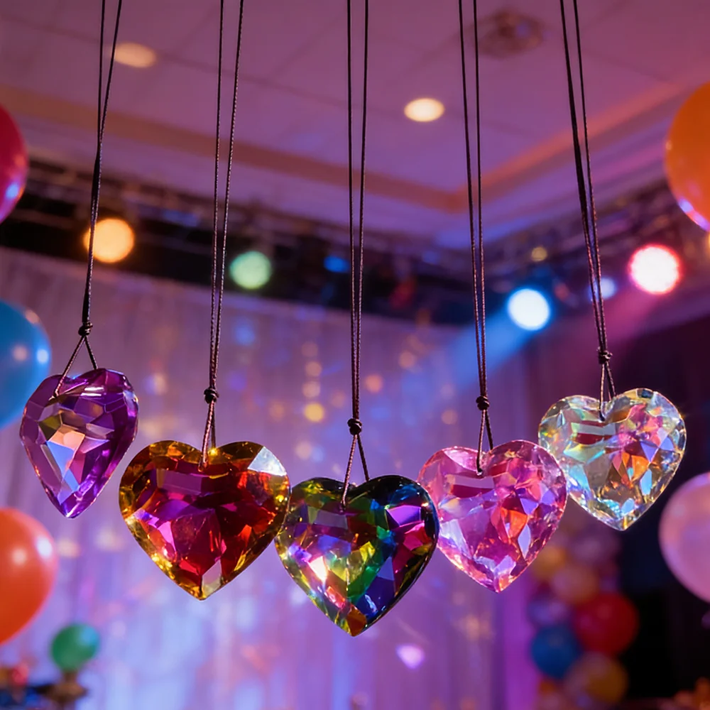 Хрустальный подвесной кулон-призма в форме сердца, ловец солнца, создающий радугу, украшение для окна, дома, сада, свадьбы, подарок
Хрустальный подвесной кулон-призма в форме сердца, ловец солнца, создающий радугу, украшение для окна, дома, сада, свадьбы, подарок