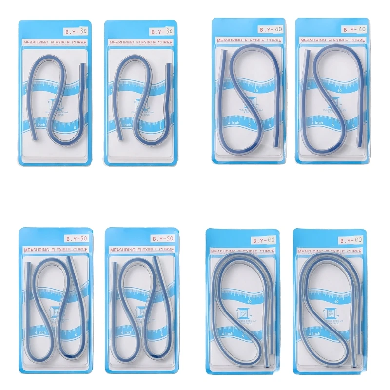 2Pcs Tailors Drawing Ruler Flexible Soft PVC Measuring Tape Quilting Ruler Measuring Tool for Clothing Pattern Making
2Pcs Tailors Drawing Ruler Flexible Soft PVC Measuring Tape Quilting Ruler Measuring Tool for Clothing Pattern Making