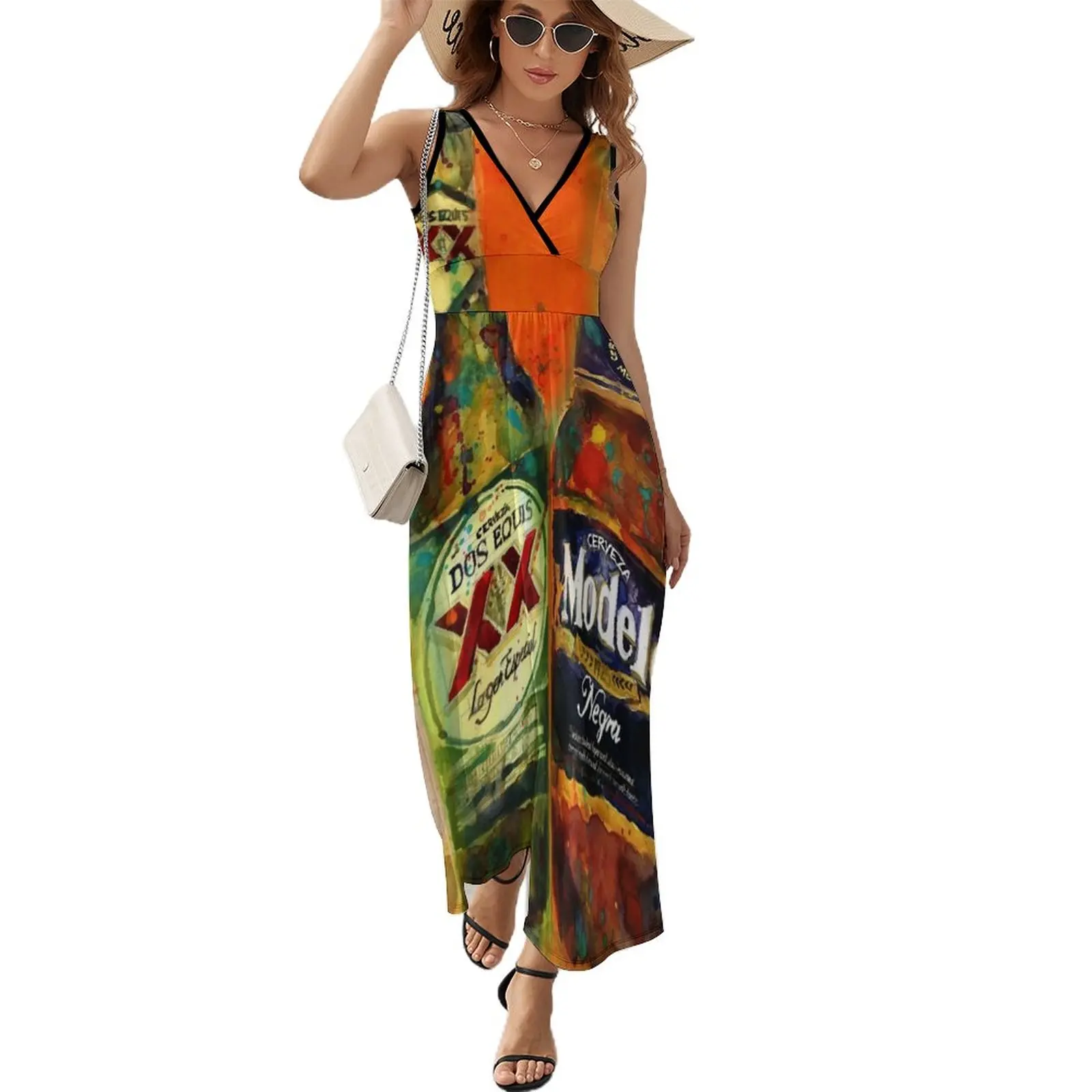 Mexican Beers- Bright Colors - Bar Deco Sleeveless Dress luxury evening dresses 2023 Women's summer dresses
Mexican Beers- Bright Colors - Bar Deco Sleeveless Dress luxury evening dresses 2023 Women's summer dresses