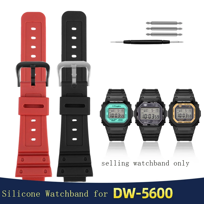 Ремешок полимерный для CASIO G-Shock small square DW5600, силиконовый браслет для часов G-5600/GWM5610, браслет, Подарочные инструменты, 16 мм
Ремешок полимерный для CASIO G-Shock small square DW5600, силиконовый браслет для часов G-5600/GWM5610, браслет, Подарочные инструменты, 16 мм