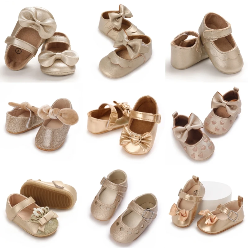 Spring and Autumn Golden Noble Baby Girls' Princess Shoes, Non-Slip Toddler Shoes for 0-12 Months
Spring and Autumn Golden Noble Baby Girls' Princess Shoes, Non-Slip Toddler Shoes for 0-12 Months