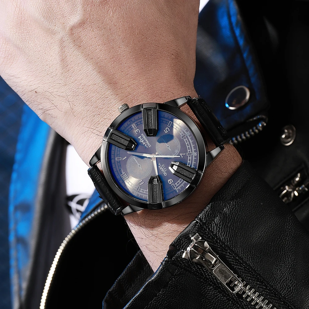 Fashion Vintage Men Watch PU Leather Band X Design Unique Quartz Watches For Man Gifts
Fashion Vintage Men Watch PU Leather Band X Design Unique Quartz Watches For Man Gifts
