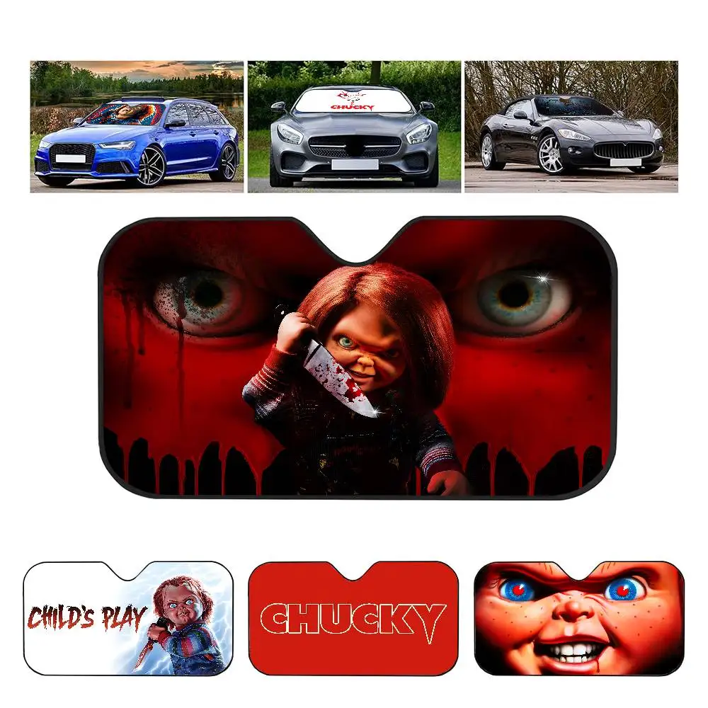 Classic Chucky Horror Movie Car Sun Shade UV Protection Electrostatic Adsorption Car Window Sunshade For Kids Outdoor Sunscreen
Classic Chucky Horror Movie Car Sun Shade UV Protection Electrostatic Adsorption Car Window Sunshade For Kids Outdoor Sunscreen