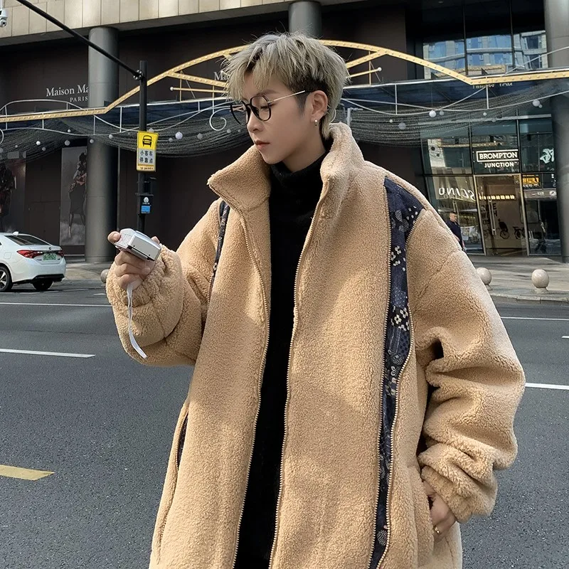 Мужская зимняя куртка средней длины с воротником из овчины, утепленная, на молнии, однотонная, повседневная, теплая, из овечьей шерсти и хлопка
Мужская зимняя куртка средней длины с воротником из овчины, утепленная, на молнии, однотонная, повседневная, теплая, из овечьей шерсти и хлопка