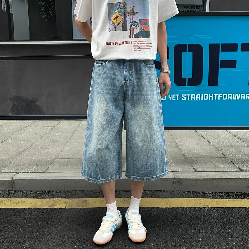Man Pants Mens Jeans Summer New American Style Eighth Length Denim Trousers For Gentlemen Casual Wear
Man Pants Mens Jeans Summer New American Style Eighth Length Denim Trousers For Gentlemen Casual Wear