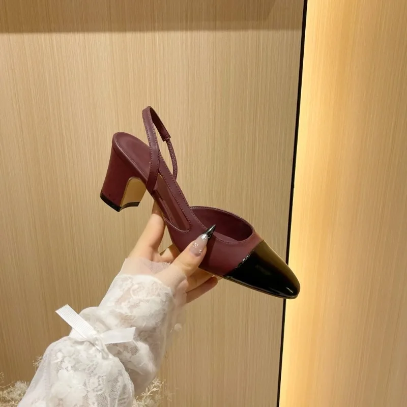 New Women's Shoes Fashion Round Head High Heeled Sandals for Woman Elegant French Casual Shoes Designer Shoes Sandalias De Mujer
New Women's Shoes Fashion Round Head High Heeled Sandals for Woman Elegant French Casual Shoes Designer Shoes Sandalias De Mujer