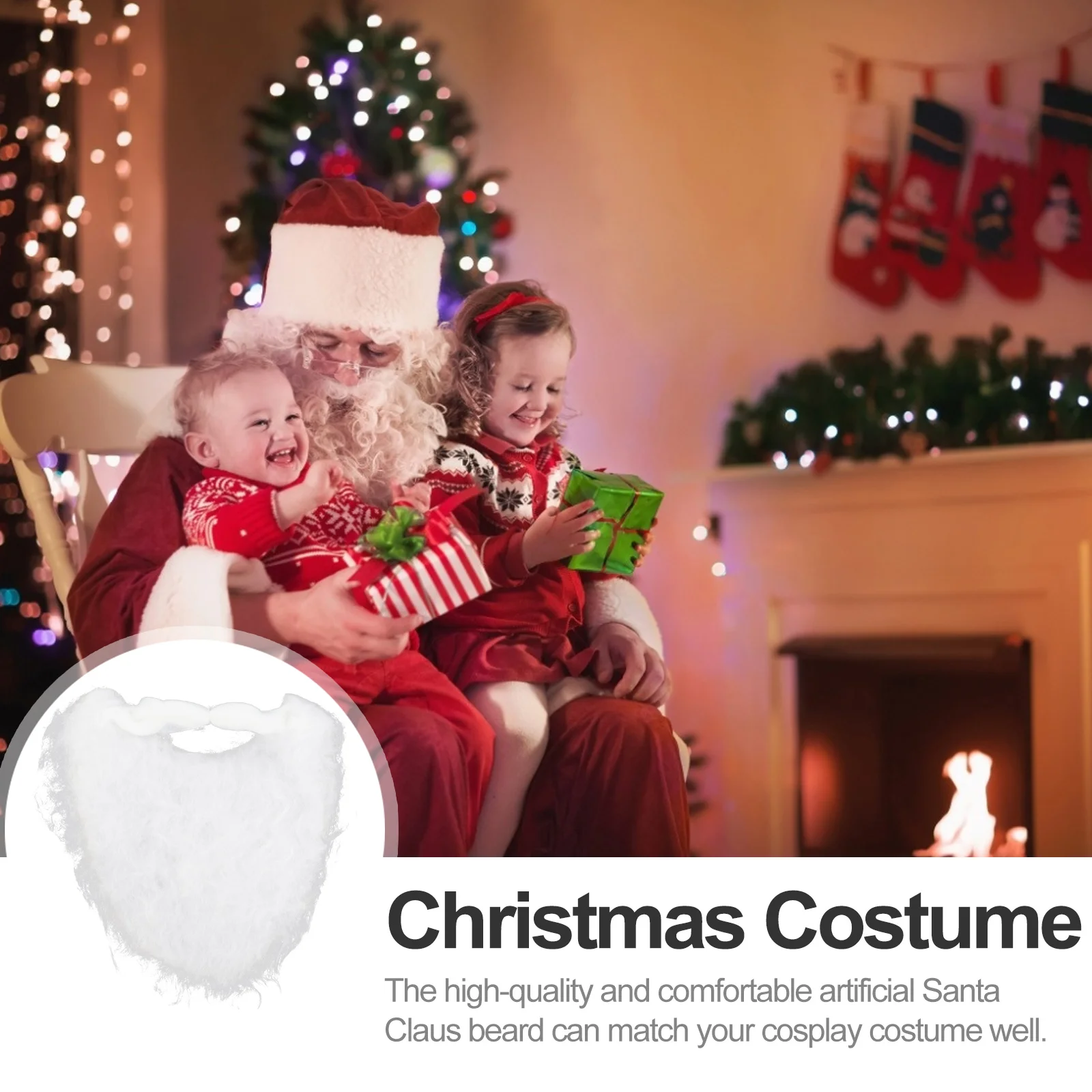 6 Pcs Santa Claus Beard Flannel Material Christmas Costume Cosplay Prop Lightweight Comfortable Breathable Accessories
6 Pcs Santa Claus Beard Flannel Material Christmas Costume Cosplay Prop Lightweight Comfortable Breathable Accessories