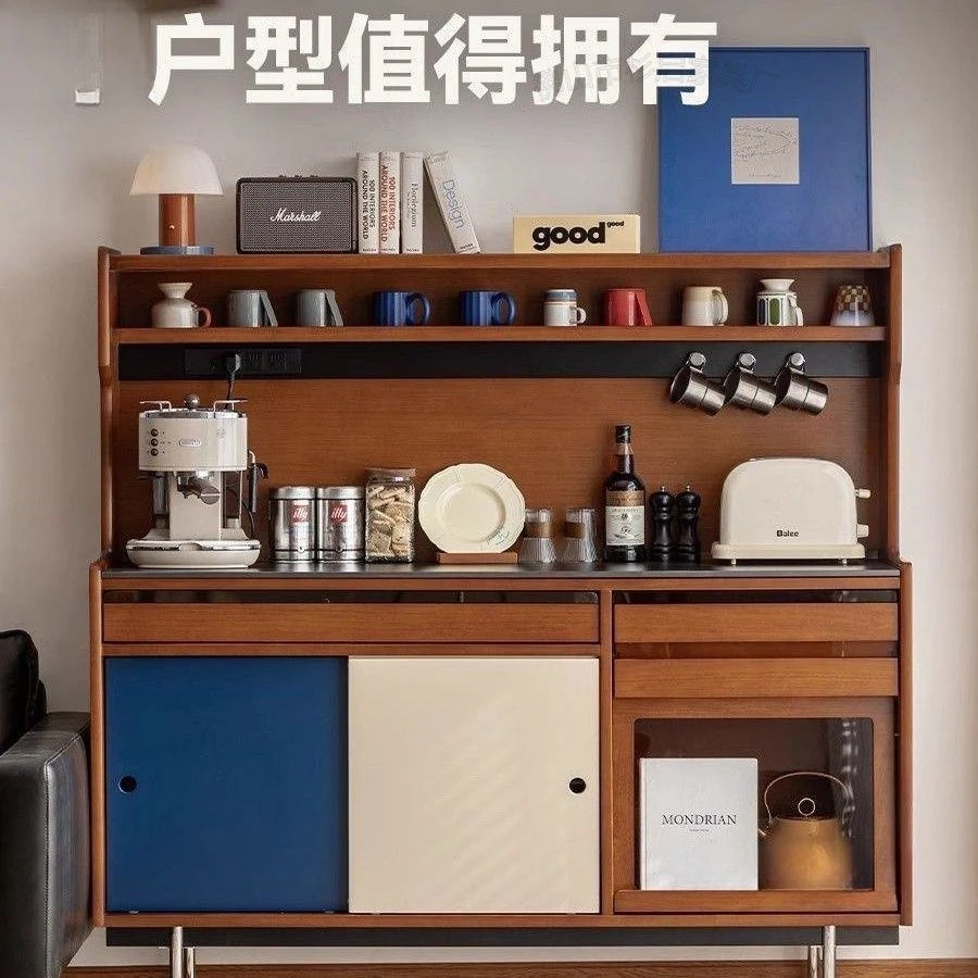 Meal side storage Solid wood rock slab against the wall Living room integrated tea household locker
Meal side storage Solid wood rock slab against the wall Living room integrated tea household locker