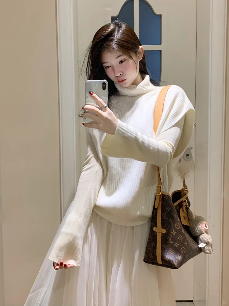 Elegant Knitted Long Sleeve Base Shirt Mesh Half Skirt Three Piece Set Comfortable High Waist Loose Fit Fashionable Autumn Ou...
Elegant Knitted Long Sleeve Base Shirt Mesh Half Skirt Three Piece Set Comfortable High Waist Loose Fit Fashionable Autumn Ou...