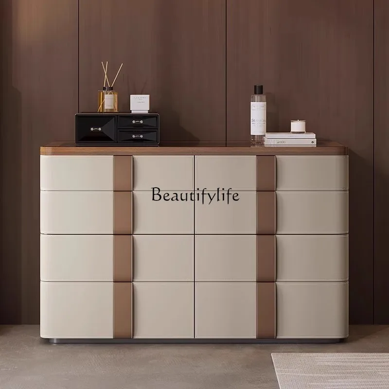 Italian simple saddle leather bedroom jewelry cabinet cloakroom storage cabinet
Italian simple saddle leather bedroom jewelry cabinet cloakroom storage cabinet