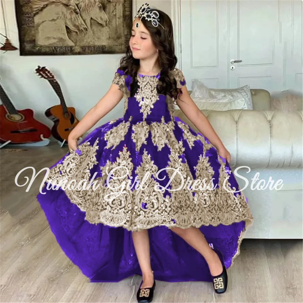 High-Low Flower Girl Dresses for Wedding Lace Appliques Princess Girl Kids Birthday Party First Holy Communion Gown Customized
High-Low Flower Girl Dresses for Wedding Lace Appliques Princess Girl Kids Birthday Party First Holy Communion Gown Customized
