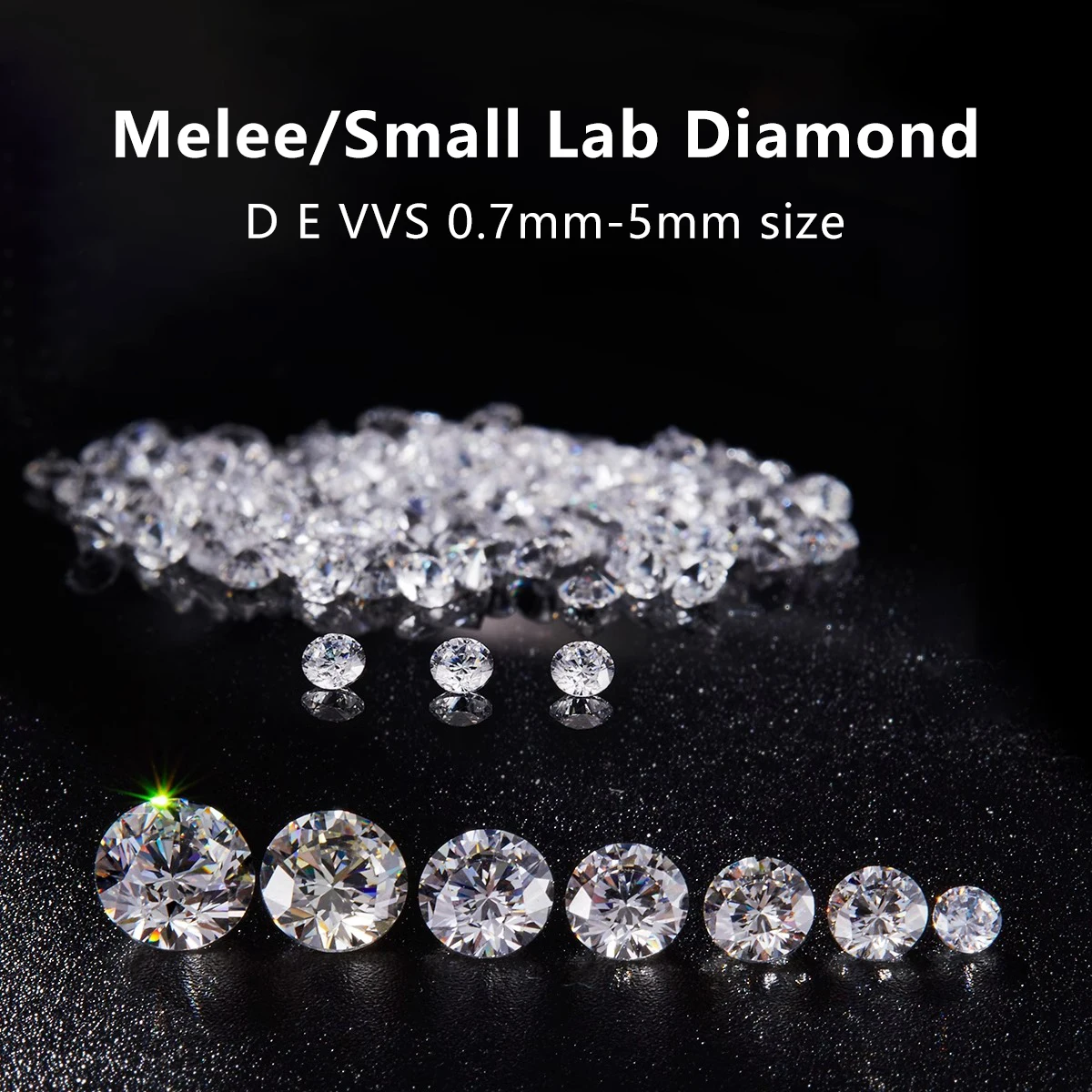 Небольшой выращенный в лаборатории бриллиант HPHT DE VVS Melee Diamond 0,7 мм 1 мм 2 мм 3 мм Боковой бриллиант оптом Крошечный бриллиантовый боковой камень
Небольшой выращенный в лаборатории бриллиант HPHT DE VVS Melee Diamond 0,7 мм 1 мм 2 мм 3 мм Боковой бриллиант оптом Крошечный бриллиантовый боковой камень
