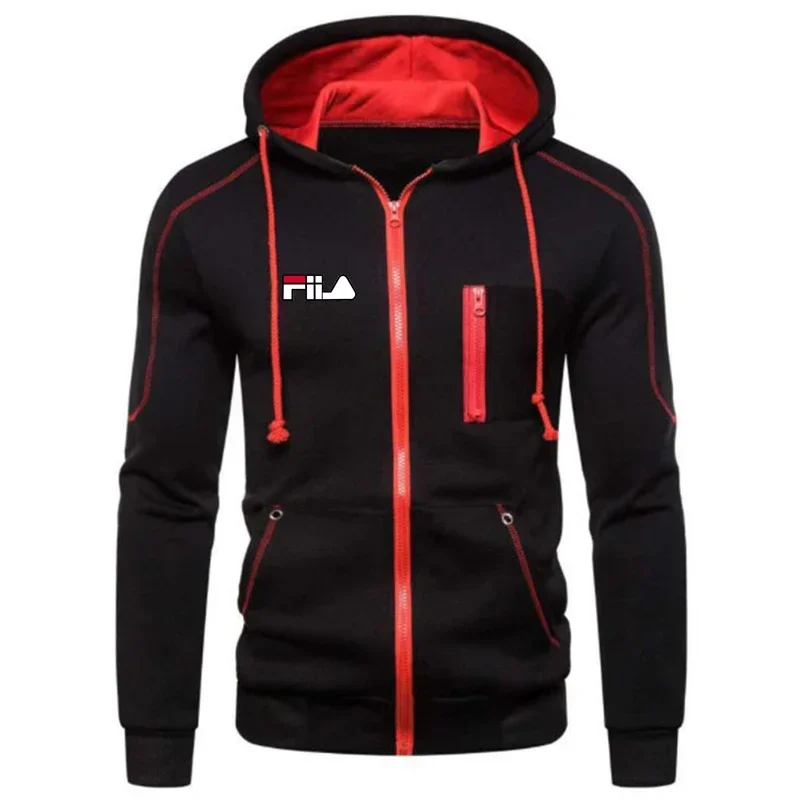 Men's Jackets Fashion Hoodies Long Sleeve Zipper Hoodie Hooded Fleece Sweatshirts Casual Sports Men Clothing Plus Size Black Whi
Men's Jackets Fashion Hoodies Long Sleeve Zipper Hoodie Hooded Fleece Sweatshirts Casual Sports Men Clothing Plus Size Black Whi