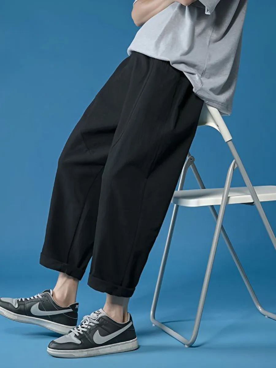 Summer Men's Casual Loose Cotton Linen Pants Thin Nine Points INS Fat People All Match Pure Color Men's Low Waist Zipper Harl...
Summer Men's Casual Loose Cotton Linen Pants Thin Nine Points INS Fat People All Match Pure Color Men's Low Waist Zipper Harl...